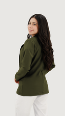 BATA MUJER VERDE MILITAR ANTIFLUIDO