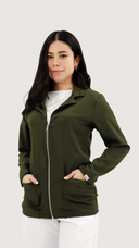 BATA MUJER VERDE MILITAR ANTIFLUIDO