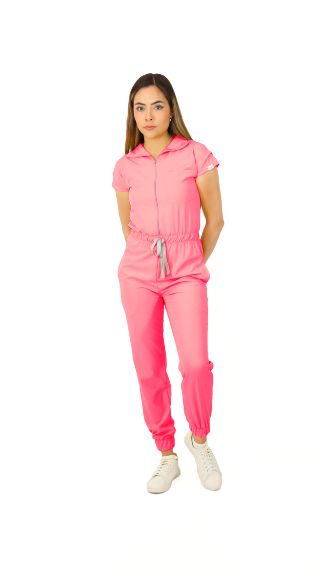 GOLONDRINA JUMPSUIT ROSA NEON ANTIFLUIDO